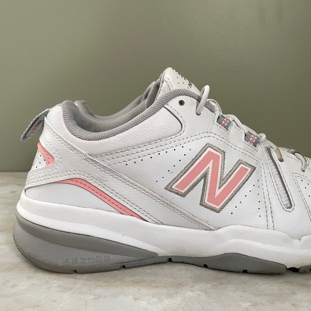 New Balance 608v5 Cross Trainer | Women's Size 8 | White/Pink - Picture 9 of 10